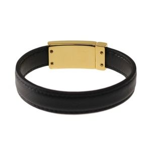 Prada Jewelry - Prada Saffiano Leather Logo Cuff Bracelet Prada Jewelry - Prada Saffiano Leather Logo Cuff Bracelet